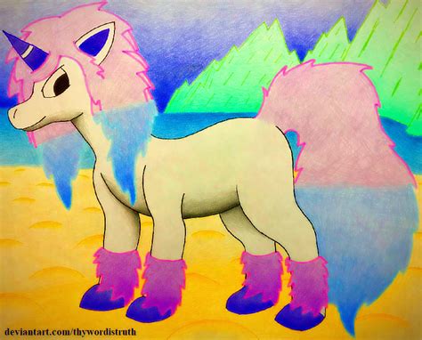 Galarian Ponyta by UnashamedHope on DeviantArt