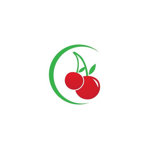 Cherry logo vector 14639662 Vector Art at Vecteezy