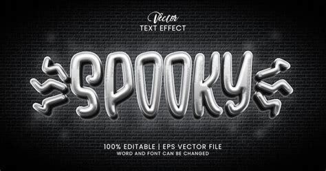 Premium Vector Spooky Text 3d Horror Editable Text Effect Style Template