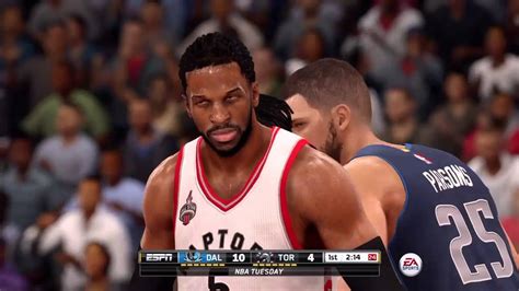 NBA LIVE 16 PS4 Dallas Mavericks Vs Toronto Raptors 1st Qrt NBA