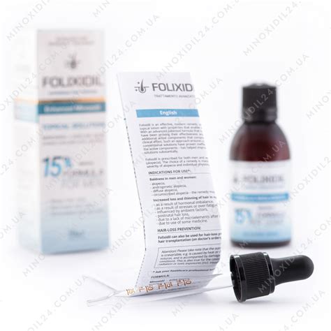 Миноксидин Folixidil 15% 60 мл от облысения и для роста бороды ...