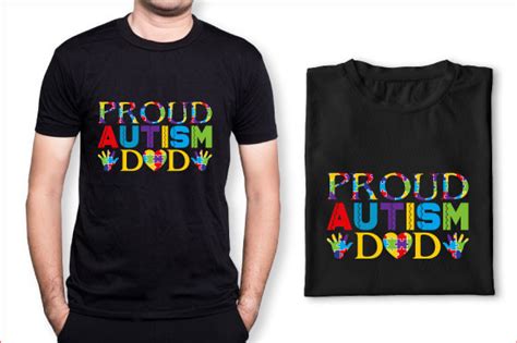 Proud Autism Dad T Shirt Design Graphic By As Ashik · Creative Fabrica