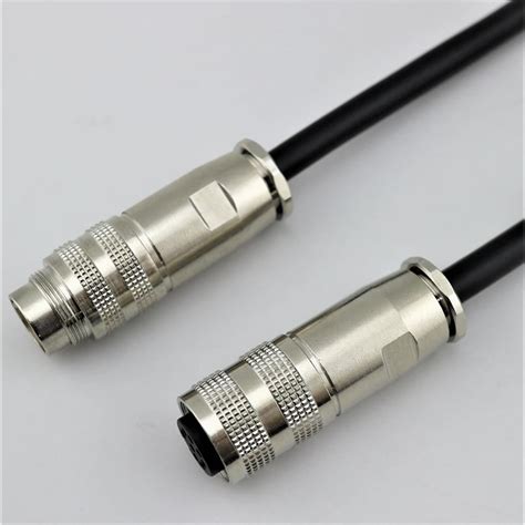 China Factory Oem M16 8pin A Code Cable Waterproof Connector Male To Female Ip67 Industrial