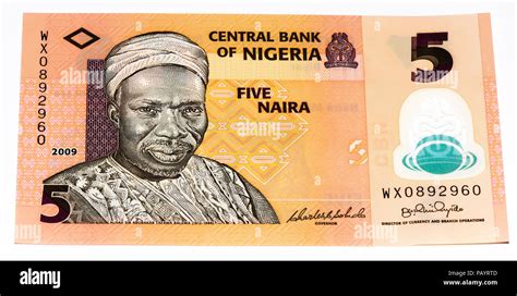 5 Nigerian Naira Bank Note Nigerian Naira Is The Main Currency Of