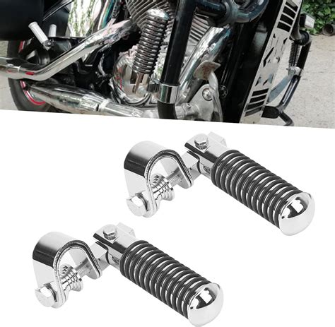 Acouto Motorcycle Highway Foot Pegs For 25mm 1in Engine Crash Bar Guard