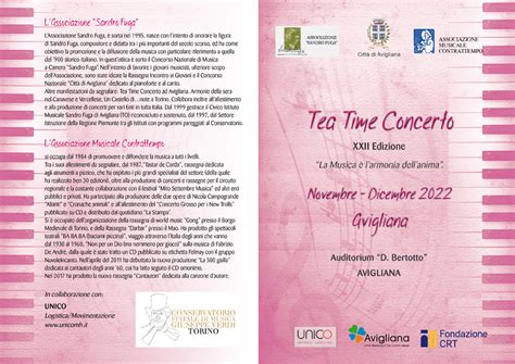 Tea Time Concerto La Rassegna Musicale Dal Novembre Ad Avigliana