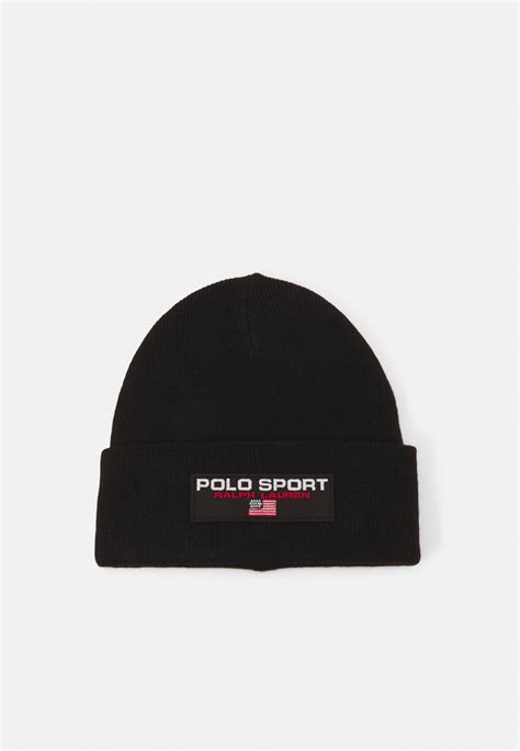 Polo Ralph Lauren Beanie Hat Cold Weather Unisex Berretto Black