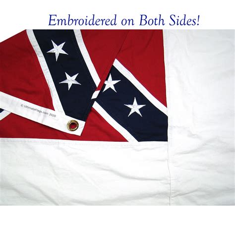 3rd National Confederate Flag Csa Cotton Flag 3 X 5 Ft