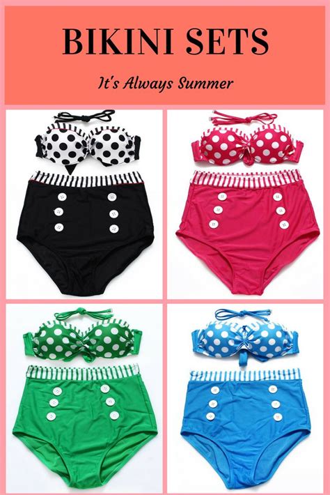 Polka Dots High Waisted Swimsuit Patchwork Bikini Set Black M Sold Out