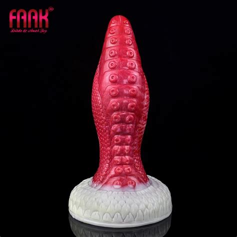 Faak Norme Godemich Anal En Silicone Avec Ventouse Pour Femme Et