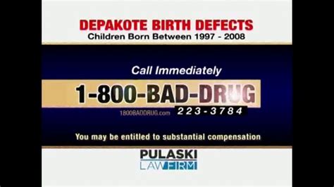 Pulaski Middleman Tv Spot Depakote Birth Defects Ispot Tv