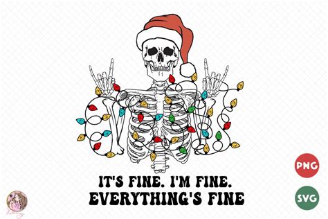 Christmas Skeleton Christmas Lights SVG Graphic By Hello Magic