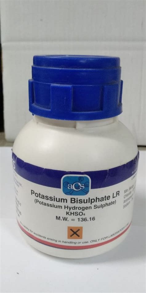 Laboratory Reagent Grade POTASSIUM BISULPHATE, >99%, 500gm bottle at Rs 278/kg in Ahmedabad