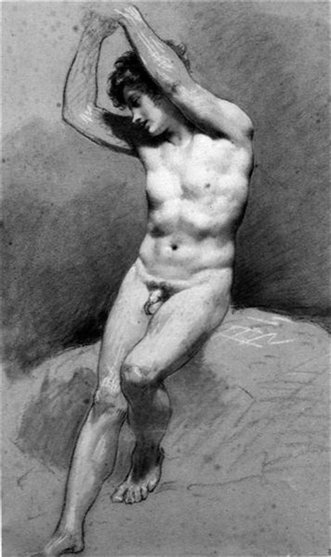 Seated Male Nude C 1800 Pierre Paul Prud Hon WikiArt Org