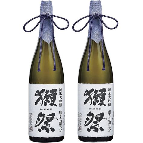 225限定全品3％ 送料無料 日本酒 旭酒造 獺祭 だっさい 純米大吟醸 磨き二割三分 箱なし 1800ml 18l×2本