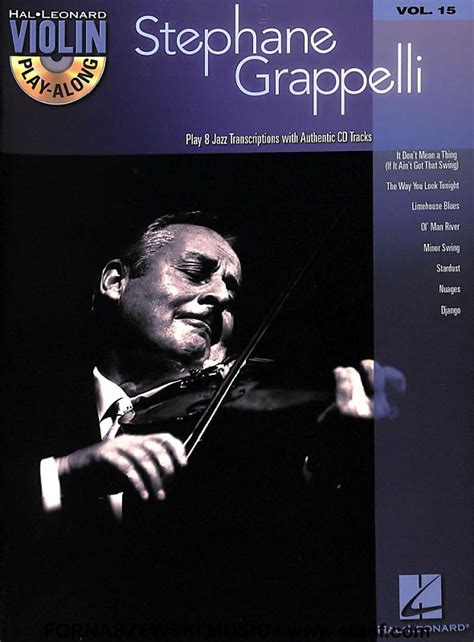 Hal Leonard Play Along Stephane Grappelli Violin Vol Reverb