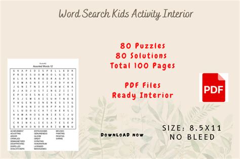 Assorted Word Search Puzzle Graphic By Jerin Design Creative Fabrica