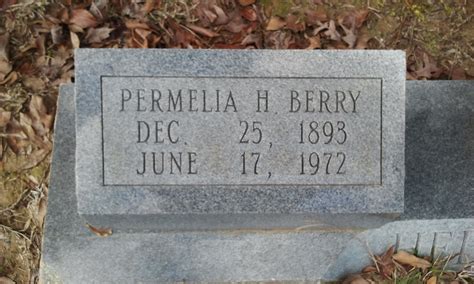 Permelia H Mahaffey Berry Find A Grave Memorial