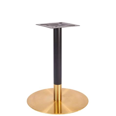 Ares Brass And Black Large Dining Table Base The Contact Chair Company