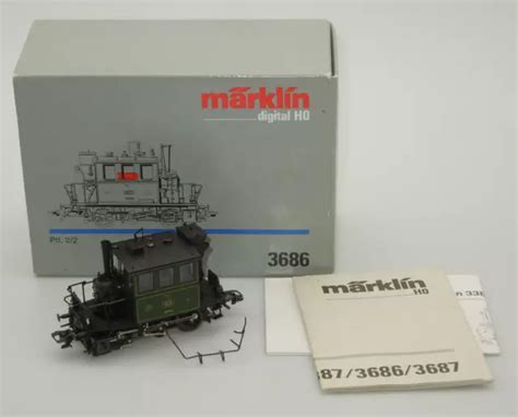 MÄRKLIN H0 3686 Dampflok Glaskasten Ptl 2 2 der K Bay Sts B digital