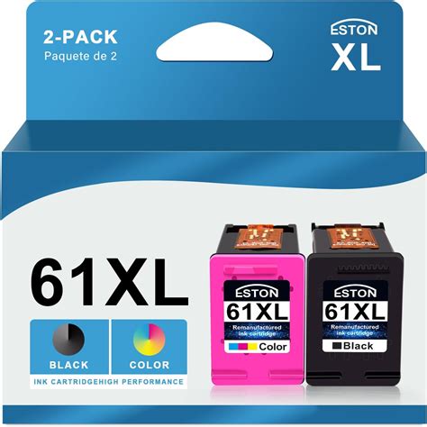 Eston Remanufactured 61xl Ink Cartridge Combo Pack Replacement For Hp 61 Xl Ink