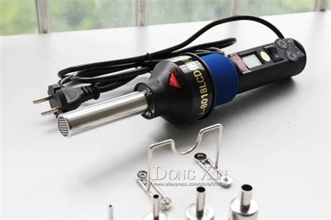 AC V Degree Celsius W LCD Soldering Station Hot Air Gun ICs For BGA Nozzle ED In