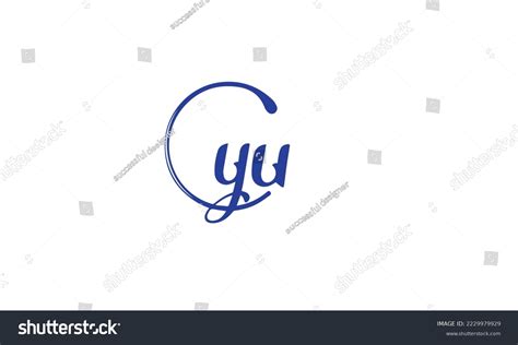 Alphabet Letters Initials Monogram Logo Yu Yu Royalty Free Stock