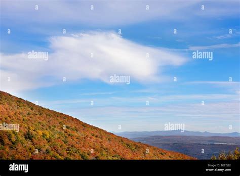 Fall foliage landscape, Norther Vermont Stock Photo - Alamy