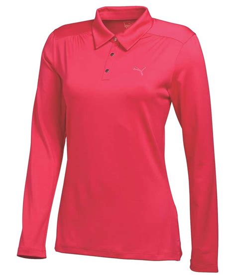 Puma Golf Ladies Long Sleeve Polo Shirt Golfonline