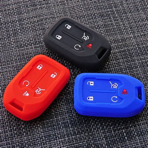 Silicone Rubber Car Key Fob Cover Case Protect Skin Cap Set Shell Hood