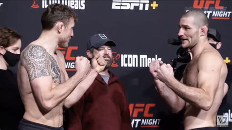 Jack Hermansson Vs Sean Strickland Staredown Video From UFC Vegas 47