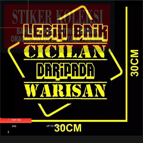 Jual STIKER MOBIL STICKER CUTTING KATA KATA BUAT BAK TRUCK KACA MOBIL