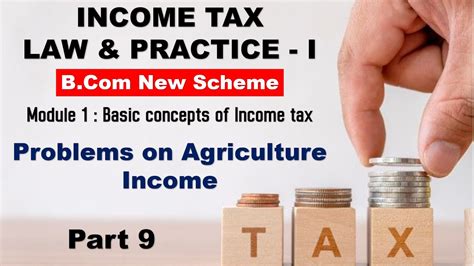 Problems In Agricultural Income Part Basic Concepts Of Income Tax