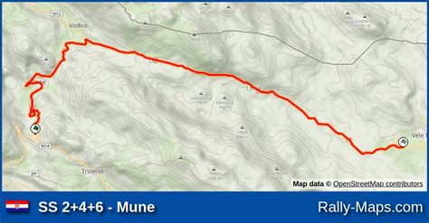 Mapa Harmonogram Profil Elewacji OS 2 4 6 Mune Rally Opatija