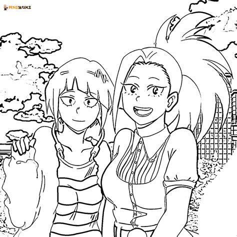 Momo Yaoyorozu And Kyoka Jiro Coloring Pages Momo Yaoyorozu Coloring Porn Sex Picture