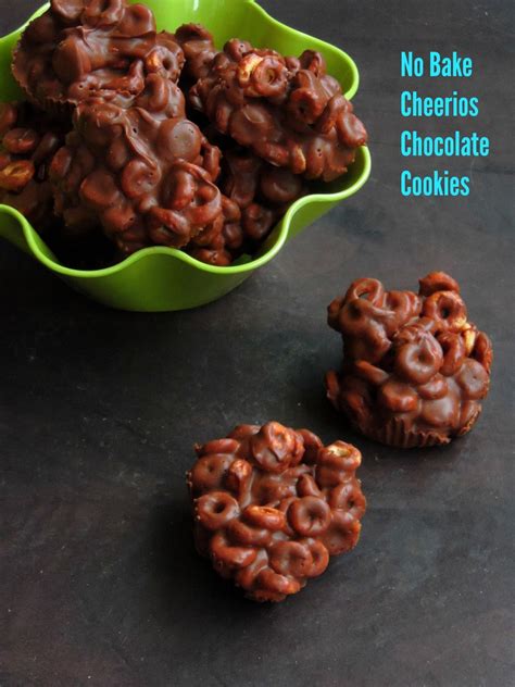 No Bake Vegan Cheerios Chocolate Cookies Cook N Click