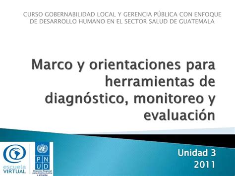 Ppt Marco Y Orientaciones Para Herramientas De Diagn Stico Monitoreo