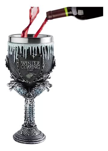 Copa Cáliz Gótica Medieval Vino Calavera 3d Acero Inox 180ml Envío gratis