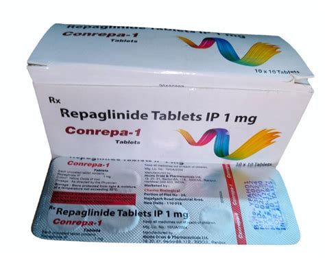 1 Mg Repaglinide Tablet At Rs 1270 Stripe Kalbadevi Mumbai ID