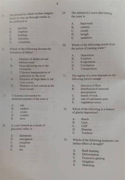 Verified Year Neco Geography Questions June July Answers