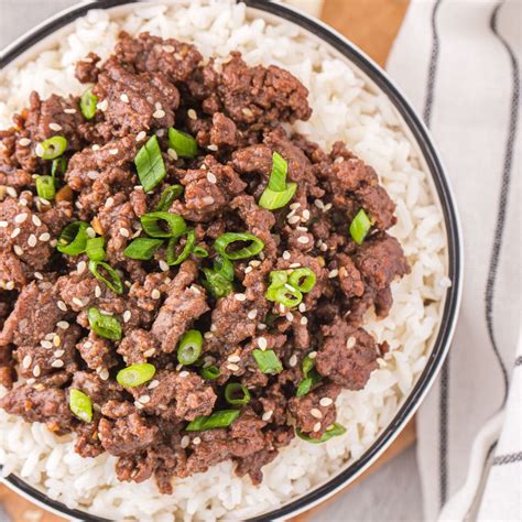 Korean Ground Beef - Happy Family Recipes