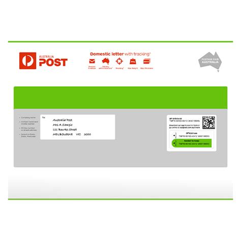 Buy Domestic Letter with Tracking Prepaid Envelope Large (C4) – 10 Pack ...