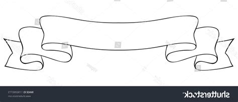 Banner Outline Vector at Vectorified.com | Collection of Banner Outline ...