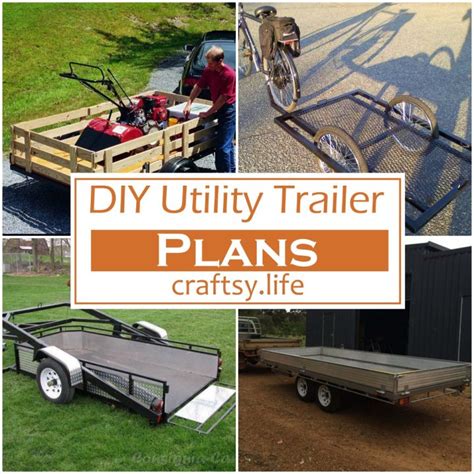 25 Free DIY Utility Trailer Plans For Campers - Craftsy