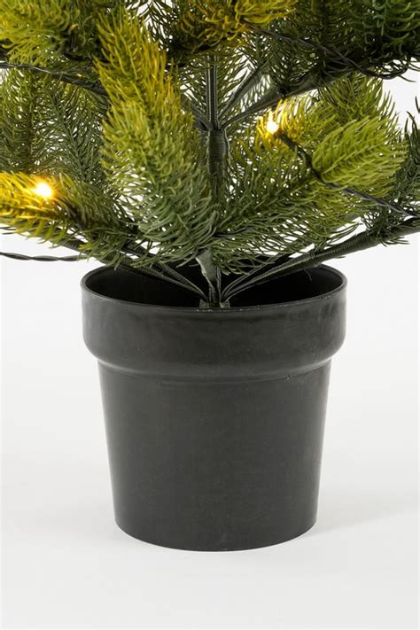 Black Box Trees Nigata Kunstkerstboom In Pot Met LED Verlichting H90