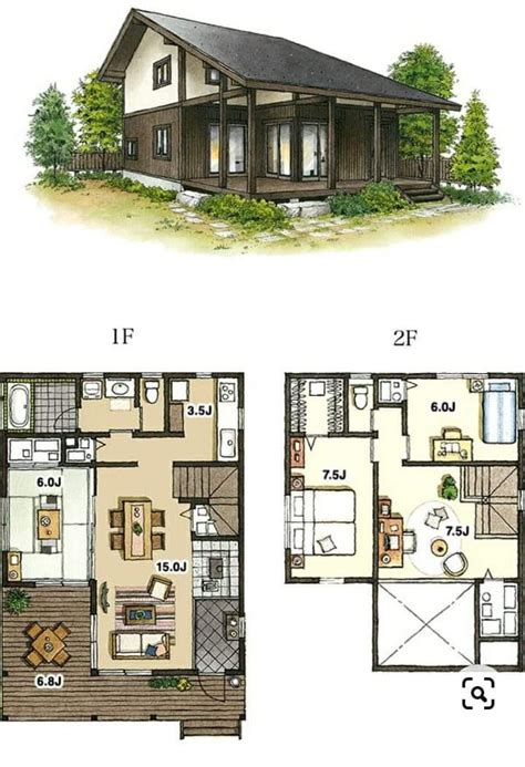 Two Floor Plans For A Small Cabin