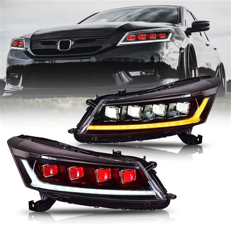 Buy Letsdate Led Headlights Assembly For Honda Accord 2008 2009 2010 2011 2012 8th Gen Head Lamp