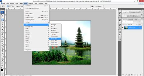 Membuat Efek Blur Pada Foto Gambar Desain Grafis