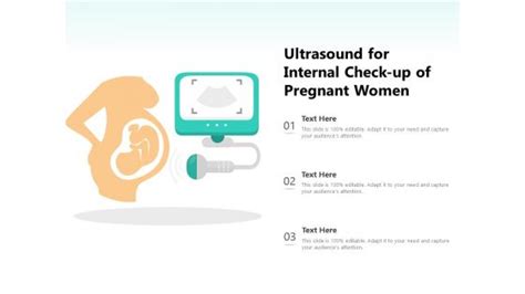 Ultrasound For Internal Check Up Of Pregnant Women Powerpoint Templates