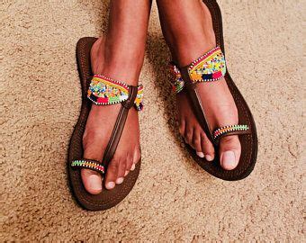 Sandalias Africanas Con Cuentas De Mas I Etsy M Xico Womens Sandals